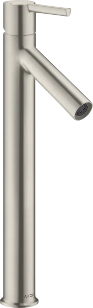Axor Starck Single Lever Basin Mixer 250 With Lever Handle For Wash Bowls Without Pop-up Waste Stainless Steel