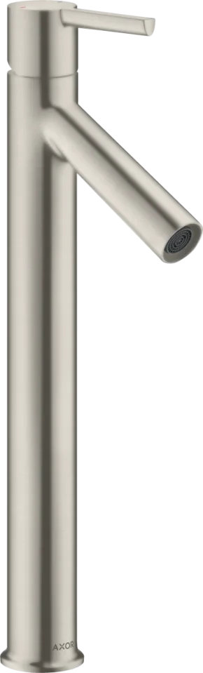 Axor Starck Single Lever Basin Mixer 250 With Lever Handle For Wash Bowls Without Pop-up Waste Stainless Steel Optic product image - Image 1