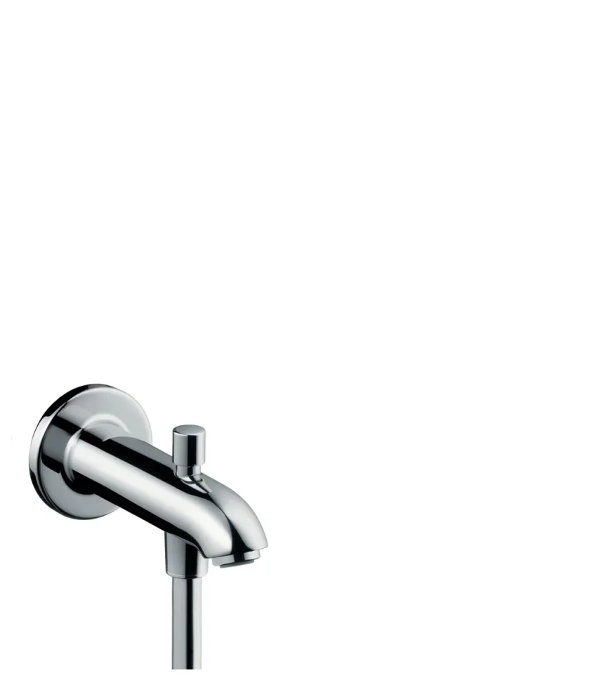 Hansgrohe Bath Spout 15.2 Cm With Diverter Valve Chrome product image - Image 1