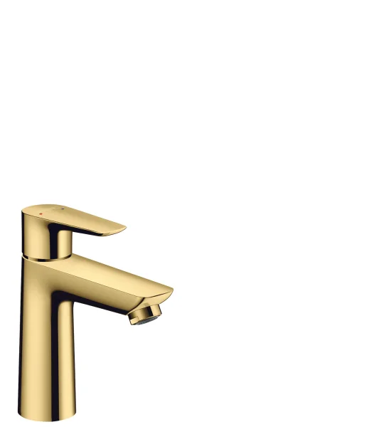 Hansgrohe Talis E Single Lever Basin Mixer 110 With Pop-up Waste Gold Polished