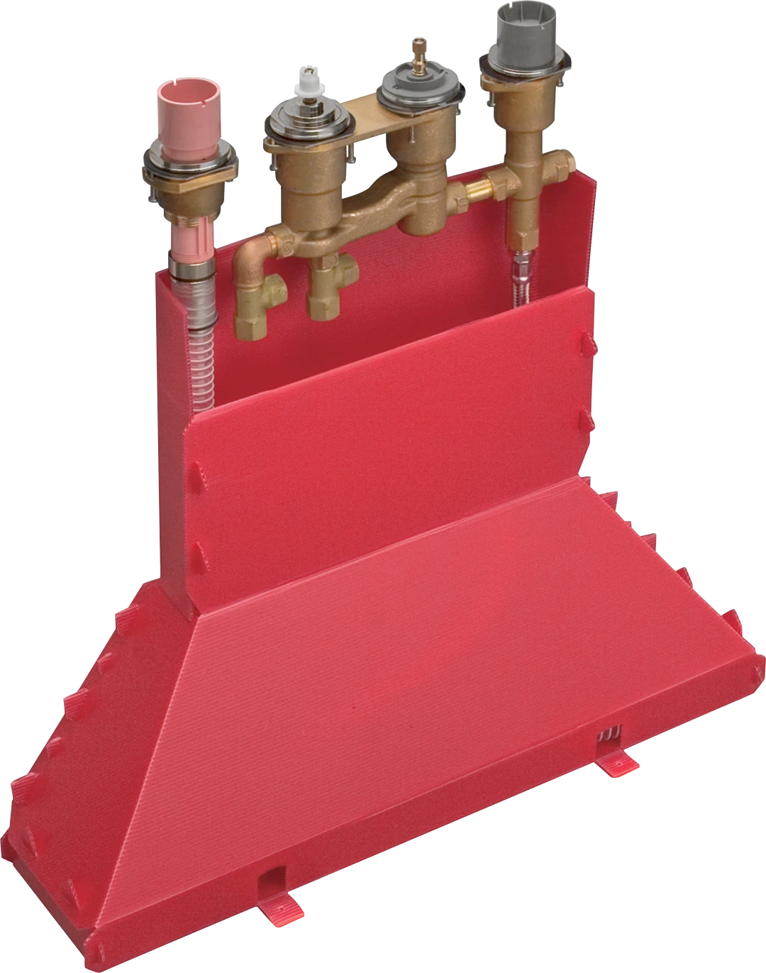 Axor Basic Set For 4-hole Rim-mounted Thermostatic Bath Mixer