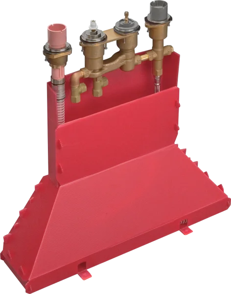 Axor Basic Set For 4-hole Rim-mounted Thermostatic Bath Mixer