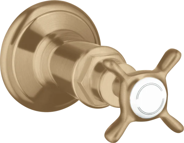 Axor Montreux Shut-off Valve For Concealed Installation With Cross Handle Brushed Bronze