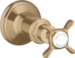 Axor Montreux Shut-off Valve For Concealed Installation With Cross Handle Brushed Bronze
