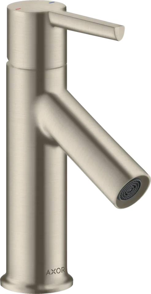 Axor Starck Single Lever Basin Mixer 80 With Pop-up Waste Brushed Nickel product image - Image 1