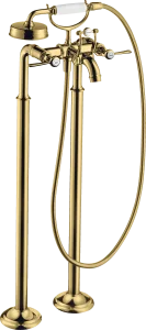 Axor Montreux 2-handle Manual Bath Mixer Floor-standing With Lever Handles Gold Polished