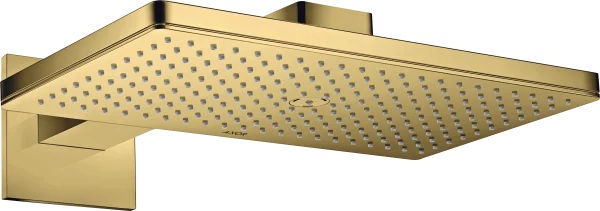 Axor Showersolutions Overhead Shower 460/300 1jet With Shower Arm And Square Escutcheon Gold Polished