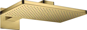 Axor Showersolutions Overhead Shower 460/300 1jet With Shower Arm And Square Escutcheon Gold Polished