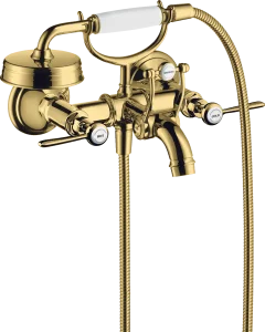 Axor Montreux 2-handle Manual Bath Mixer For Exposed Installation With Lever Handles Gold Polished