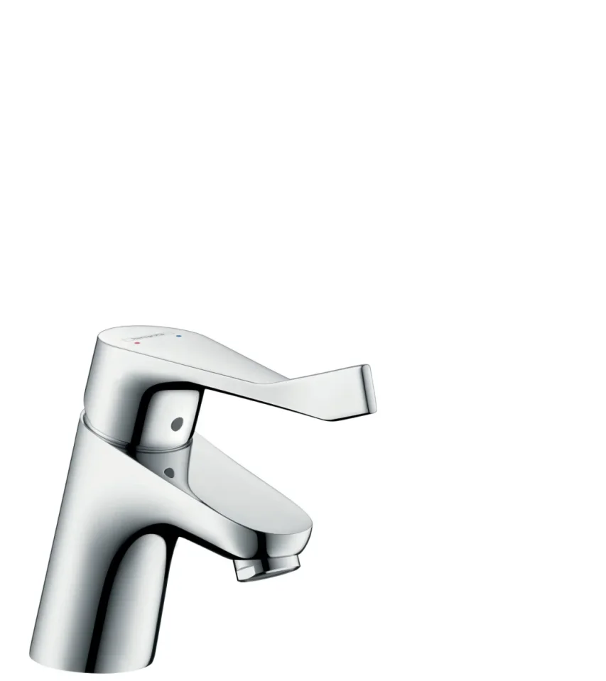 Hansgrohe Focus Single Lever Basin Mixer 70 With Extra Long Handle And Pop-up Waste Chrome product image - Image 1