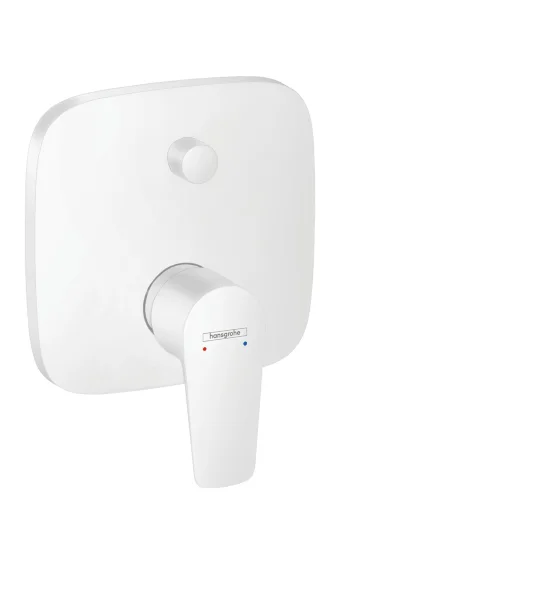 Hansgrohe Talis E Single Lever Manual Bath Mixer For Concealed Installation Matt White