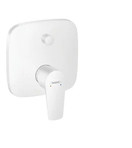 Hansgrohe Talis E Single Lever Manual Bath Mixer For Concealed Installation Matt White