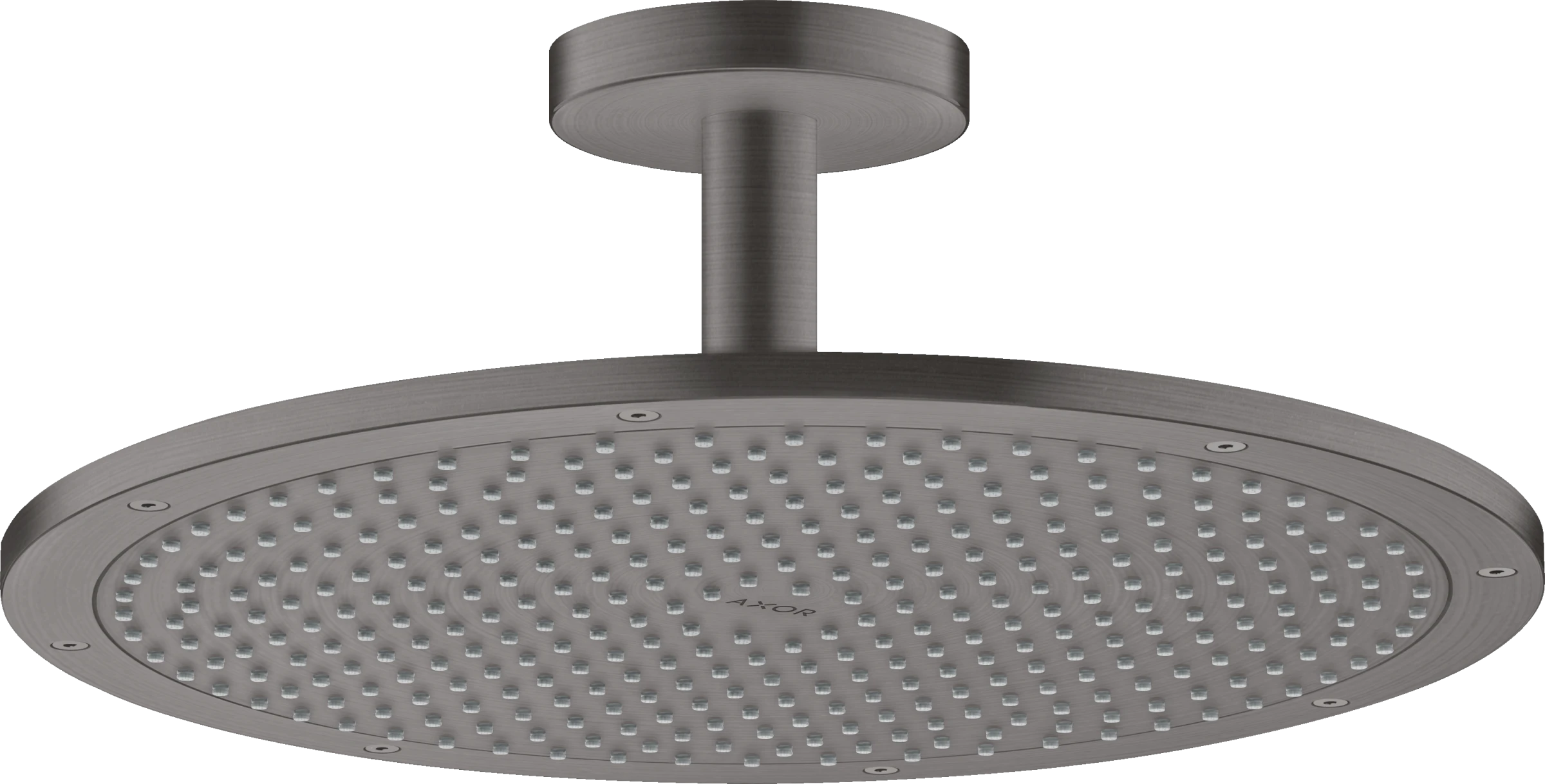 Axor Showersolutions Overhead Shower 350 1jet With Ceiling Connection Brushed Black Chrome