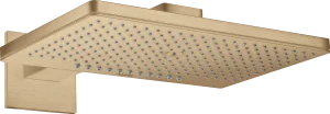 Axor Showersolutions Overhead Shower 460/300 2jet With Shower Arm And Square Escutcheon Brushed Bronze