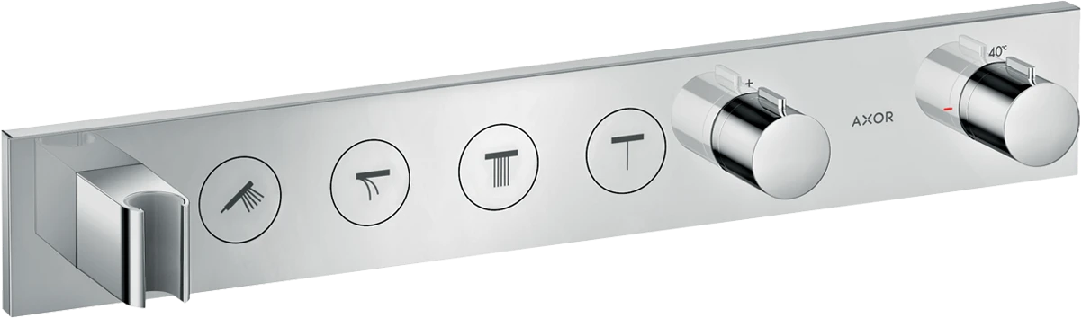 Axor Showersolutions Thermostatic Module Select 600/90 For Concealed Installation For 4 Outlets Chrome