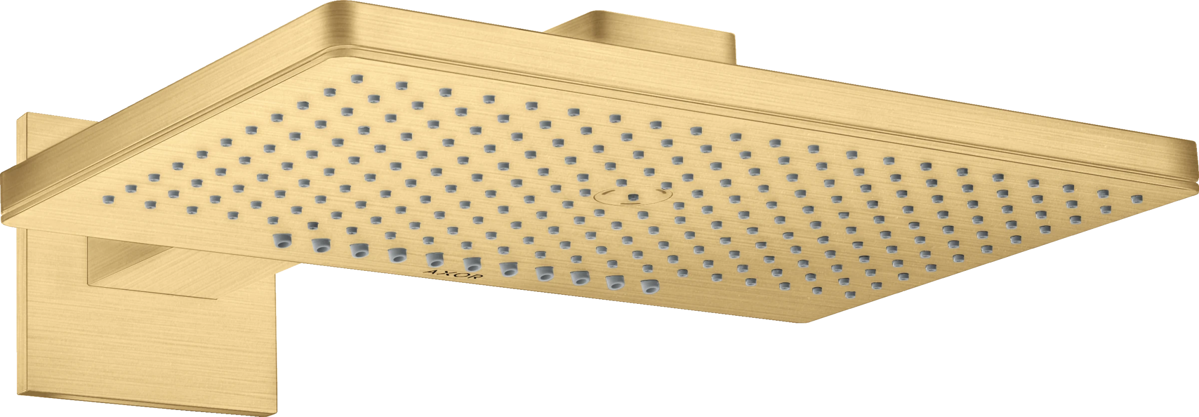 Axor Showersolutions Overhead Shower 460/300 2jet With Shower Arm And Square Escutcheon Gold Brushed