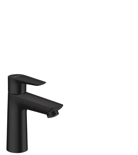 Hansgrohe Talis E Single Lever Basin Mixer 110 With Pop-up Waste Matt Black