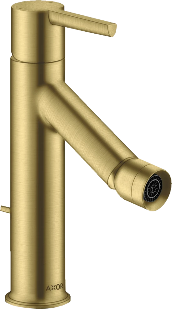 Axor Starck Single Lever Bidet Mixer With Lever Handle And Pop-up Waste Brushed Brass