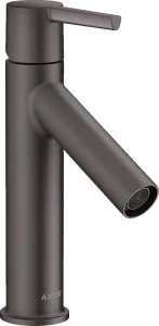 Axor Starck Single Lever Basin Mixer 100 Without Waste Brushed Black Chrome