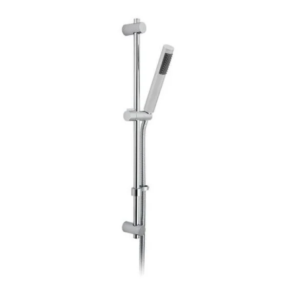 Vado Venus Slide Rail Shower Kit With Single-function Rub-clean Shower Handset, 680mm Slide Rail And 150cm Shower Hose Chrome