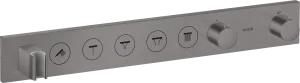 Axor Showersolutions Thermostatic Module Select 670/90 For Concealed Installation For 5 Outlets Brushed Black Chrome