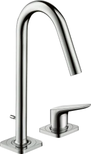 Axor Citterio M 2-hole Basin Mixer 160 With Pop-up Waste Stainless Steel