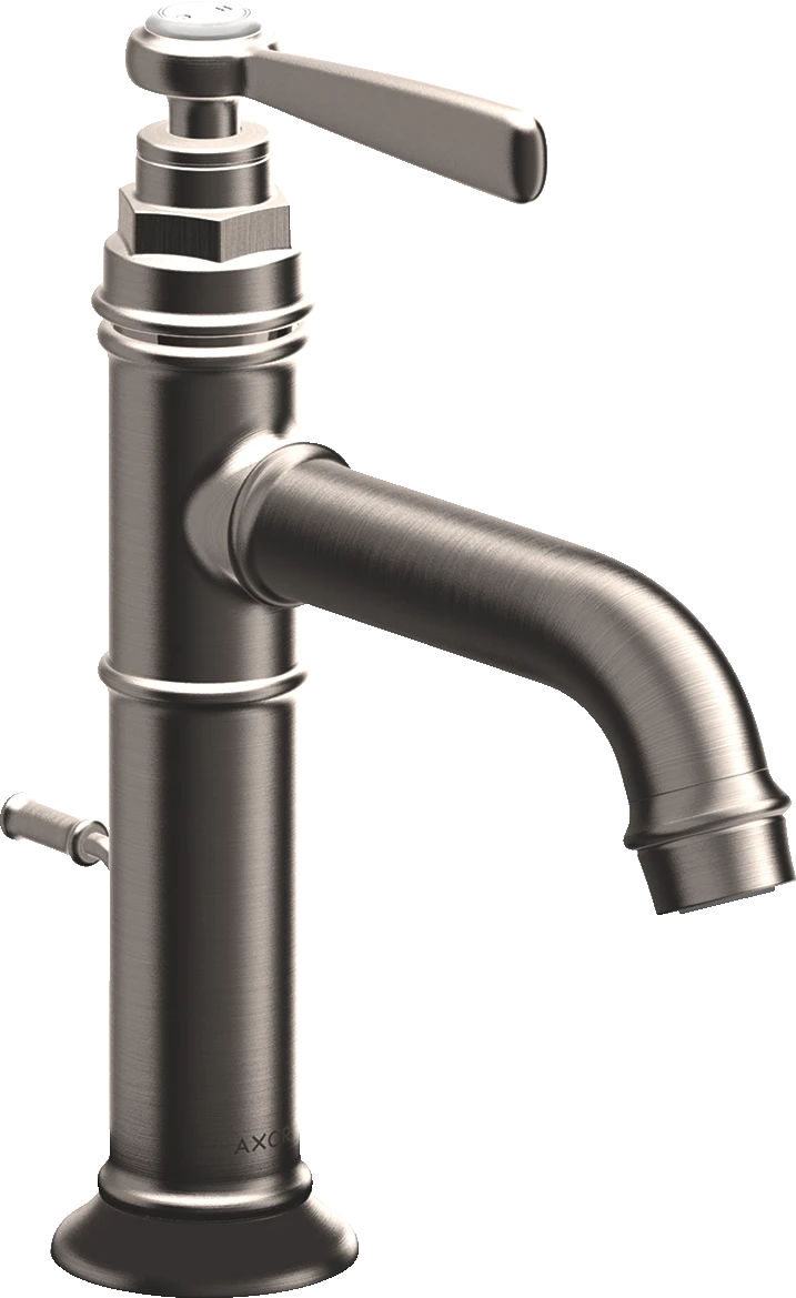 Axor Montreux Single Lever Basin Mixer 100 With Lever Handle And Pop-up Waste Stainless Steel