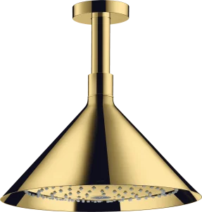 Axor Showers/front Overhead Shower 240 2jet With Ceiling Connector Gold Polished
