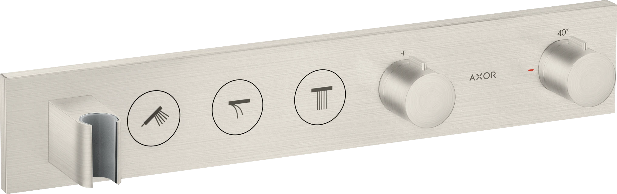 Axor Showersolutions Thermostatic Module Select 530/90 For Concealed Installation For 3 Outlets Stainless Steel
