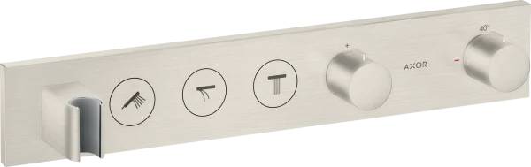 Axor Showersolutions Thermostatic Module Select 530/90 For Concealed Installation For 3 Outlets Stainless Steel