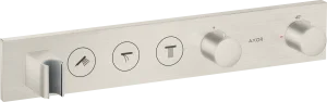 Axor Showersolutions Thermostatic Module Select 530/90 For Concealed Installation For 3 Outlets Stainless Steel