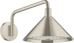 Axor Showers/front Overhead Shower 240 2jet With Shower Arm Brushed Nickel