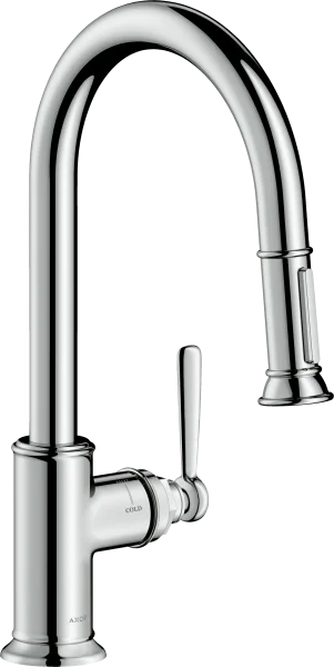 Axor Montreux Single Lever Kitchen Mixer 180 With Pull-out Spray Chrome