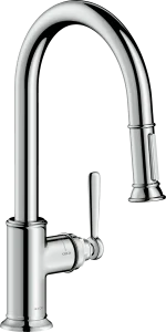 Axor Montreux Single Lever Kitchen Mixer 180 With Pull-out Spray Chrome