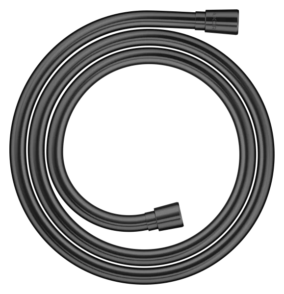 Axor Showersolutions Metal Effect Shower Hose 1.60 M With Conical Nuts Polished Black Chrome