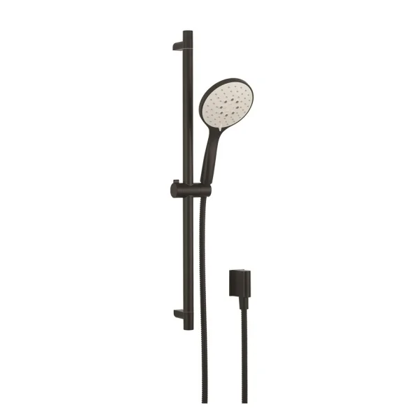 Crosswater MPRO Shower Slide Rail Kit with Slide Rail, Handset and Hose Matt Black