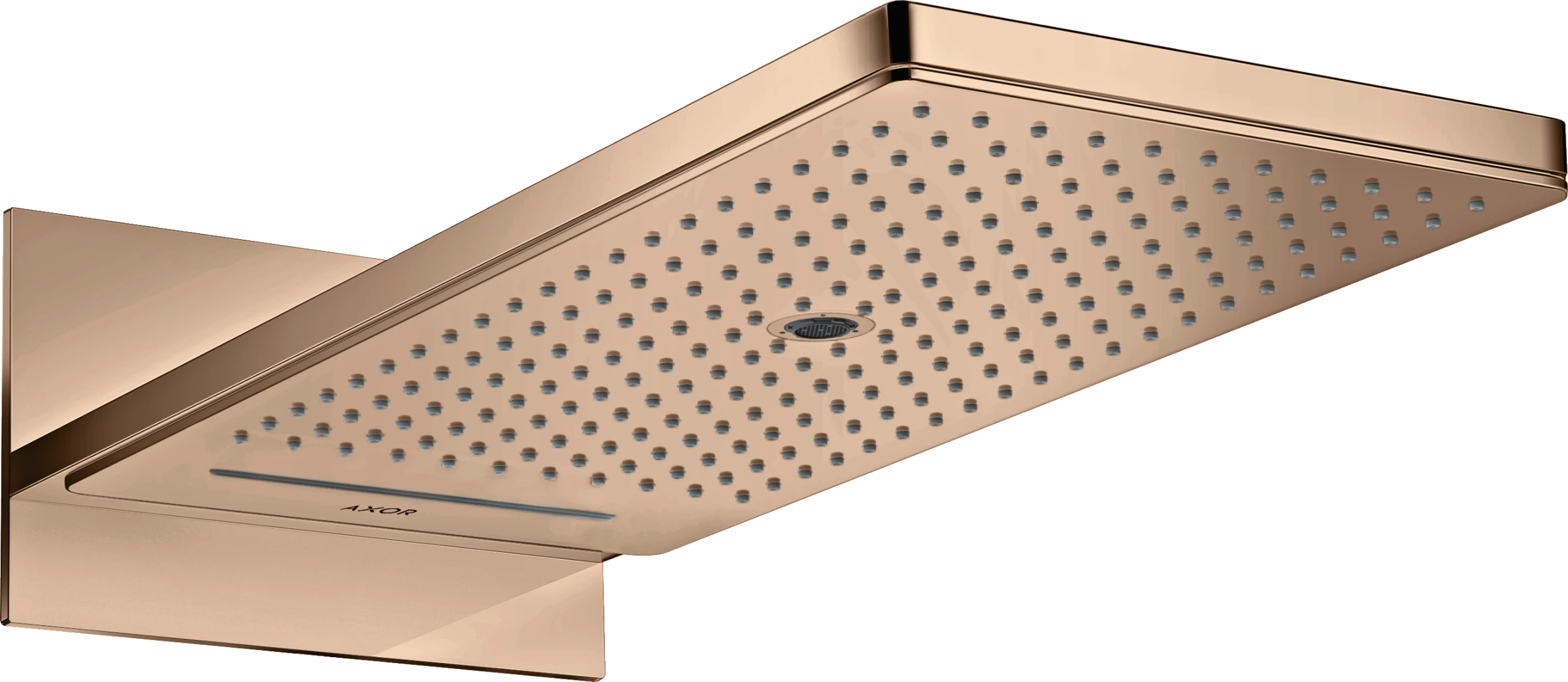 Axor Showersolutions Overhead Shower 250/580 3jet Polished Red Gold
