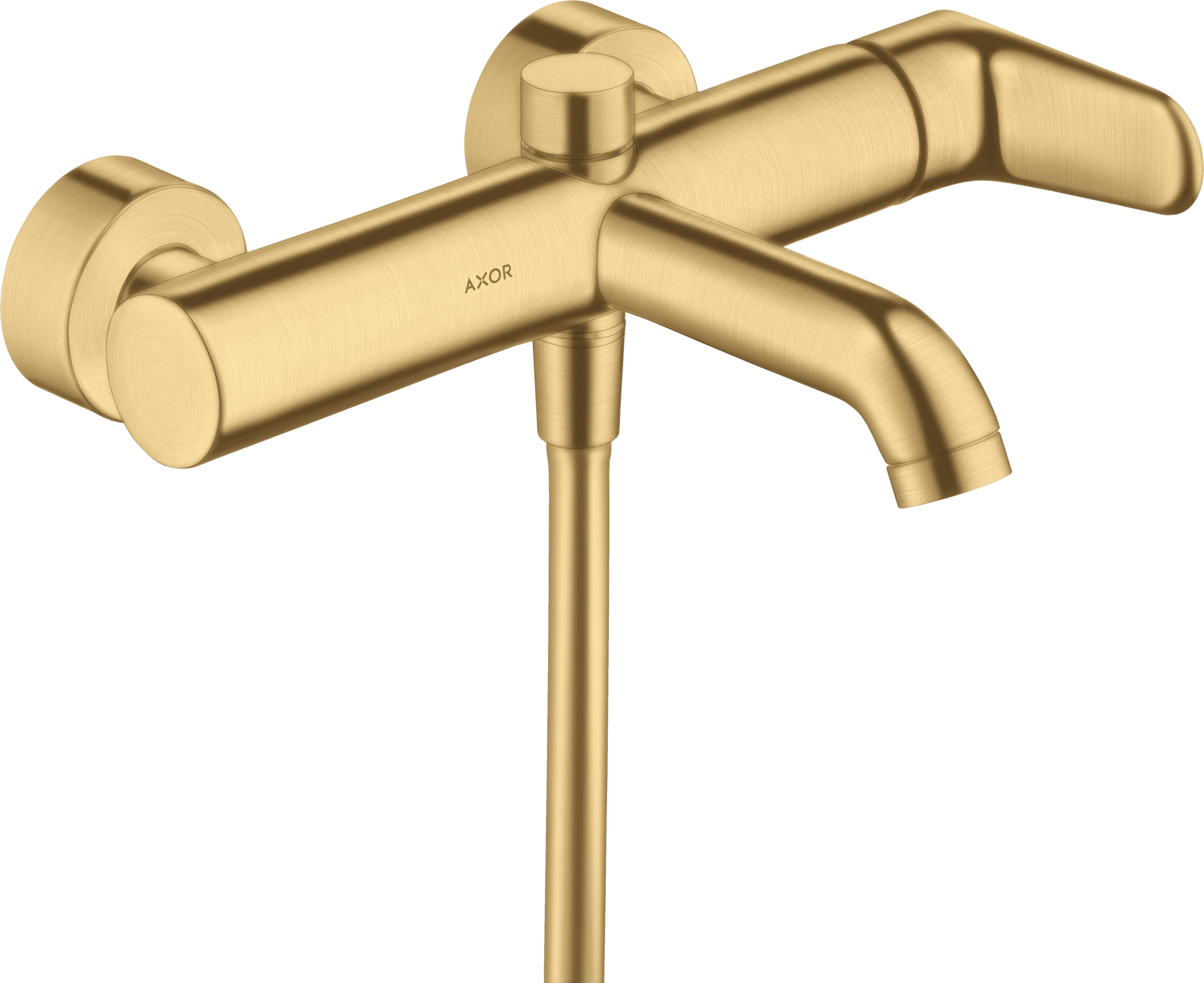 Axor Citterio M Single Lever Manual Bath Mixer For Exposed Installation Gold Brushed