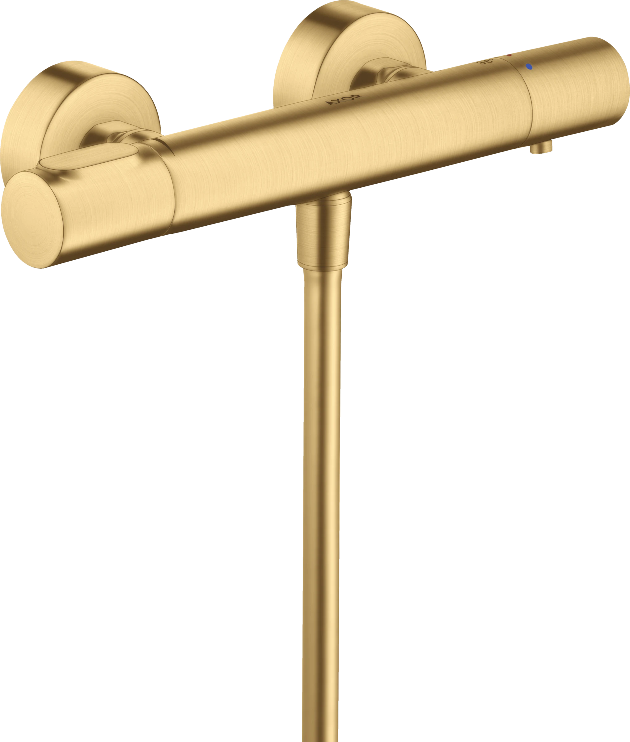Axor Citterio M Thermostatic Shower Mixer For Exposed Installation Gold Brushed