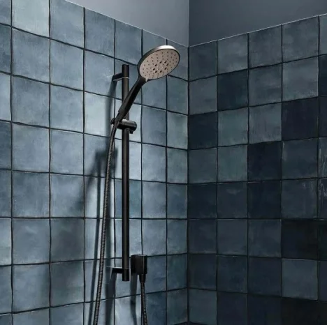 Crosswater MPRO Shower Slide Rail Kit with Slide Rail, Handset and Hose Matt Black detail view - Image 2