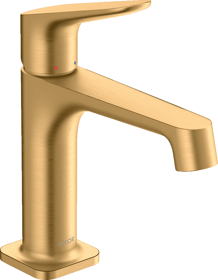 Axor Citterio M Single Lever Basin Mixer 100 With Waste Brushed Brass
