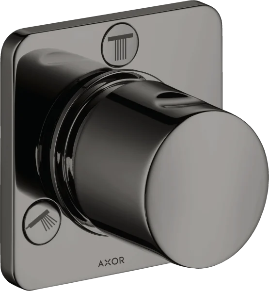 Axor Citterio M Shut-off / Diverter Valve Trio / Quattro Finish Set Polished Black Chrome