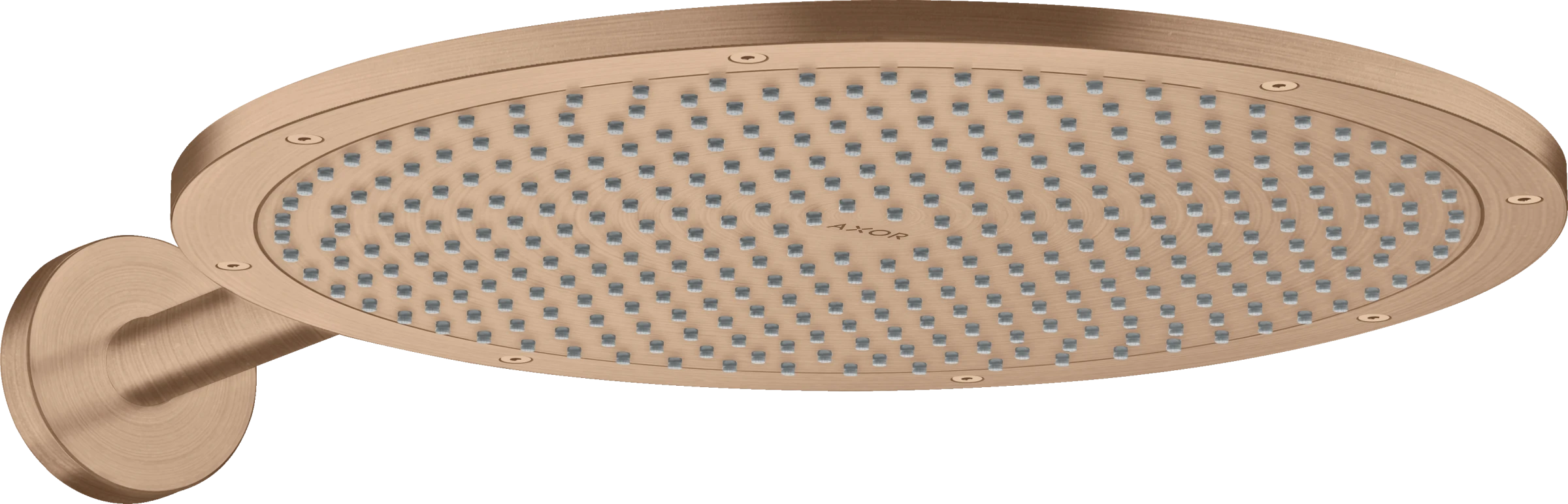 Axor Showersolutions Overhead Shower 350 1jet With Shower Arm Brushed Red Gold