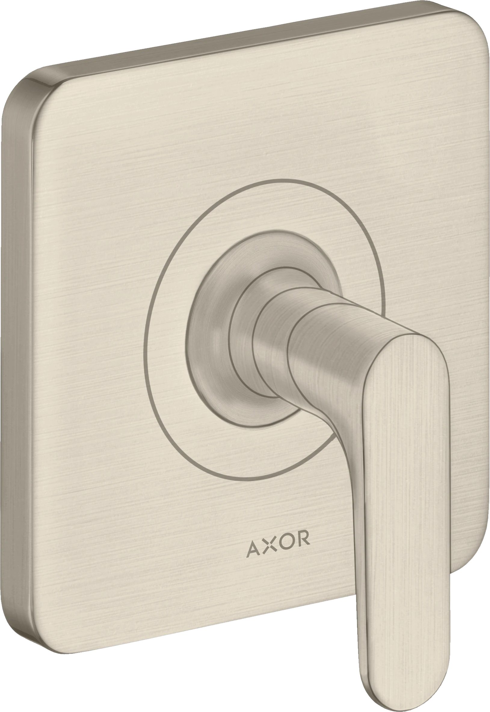 Axor Citterio M Shut-off Valve Finish Set With Lever Handle Brushed Nickel