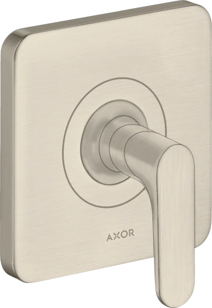 Axor Citterio M Shut-off Valve Finish Set With Lever Handle Brushed Nickel