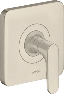 Axor Citterio M Shut-off Valve Finish Set With Lever Handle Brushed Nickel