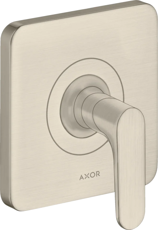 Axor Citterio M Shut-off Valve Finish Set With Lever Handle Brushed Nickel product image - Image 1