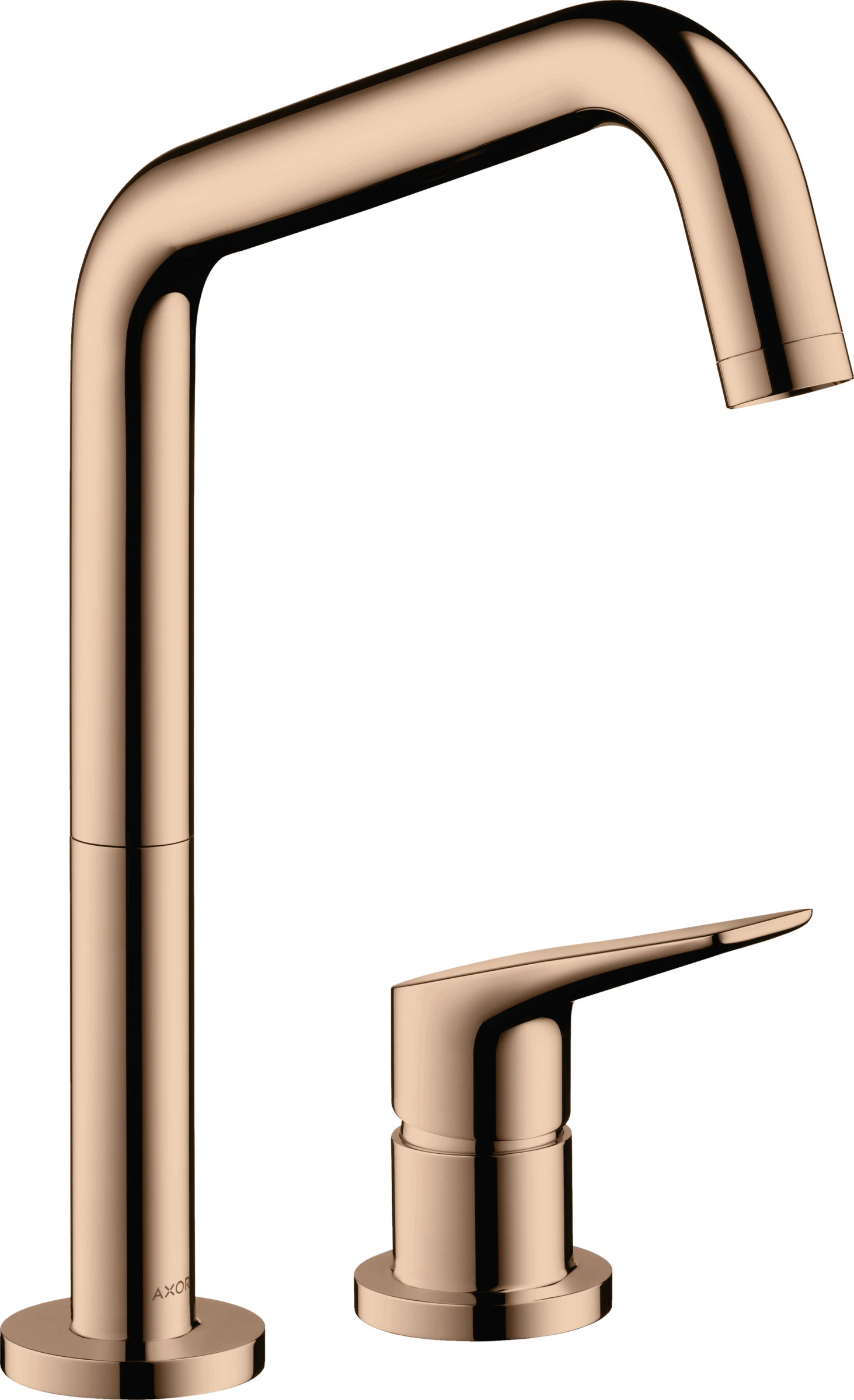 Axor Citterio M 2-hole Single Lever Kitchen Mixer 240 With Swivel Spout Polished Red Gold