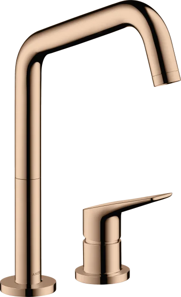 Axor Citterio M 2-hole Single Lever Kitchen Mixer 240 With Swivel Spout Polished Red Gold