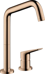 Axor Citterio M 2-hole Single Lever Kitchen Mixer 240 With Swivel Spout Polished Red Gold